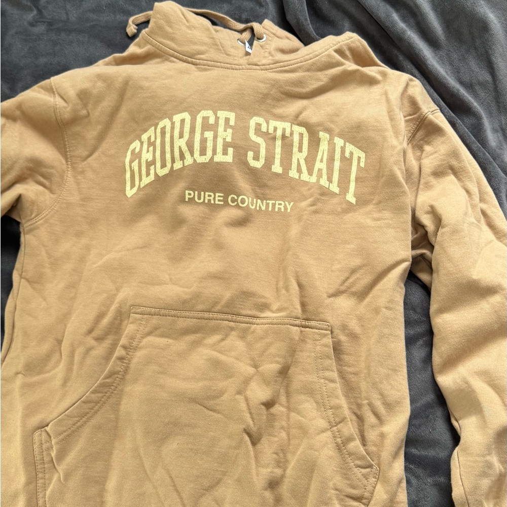Men’s Tan Hoodie - Pure Country Graphic